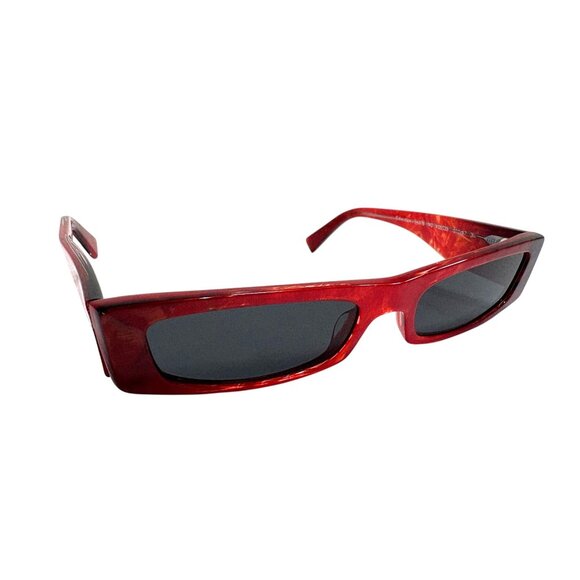 Alain Mikli x Alexandre Vauthier A05039 Edwidge Rectangular Sunglasses in Red - Picture 5 of 11